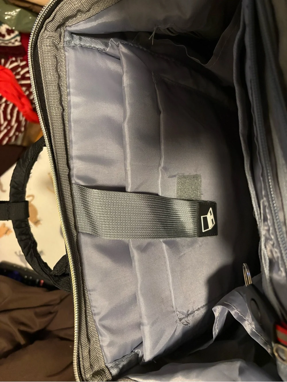 Black Backpack - hidden lunch box
